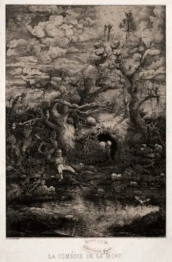 The Comedy of Death, by Rodolphe Bresdin