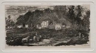 The Farm-Yard, by Rodolphe Bresdin, 1861