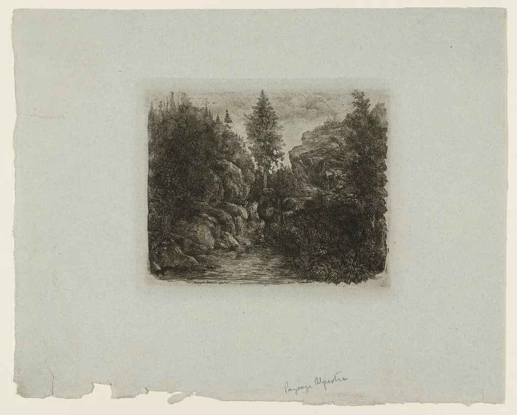 Untitled, by Rodolphe Bresdin, ink, 1880