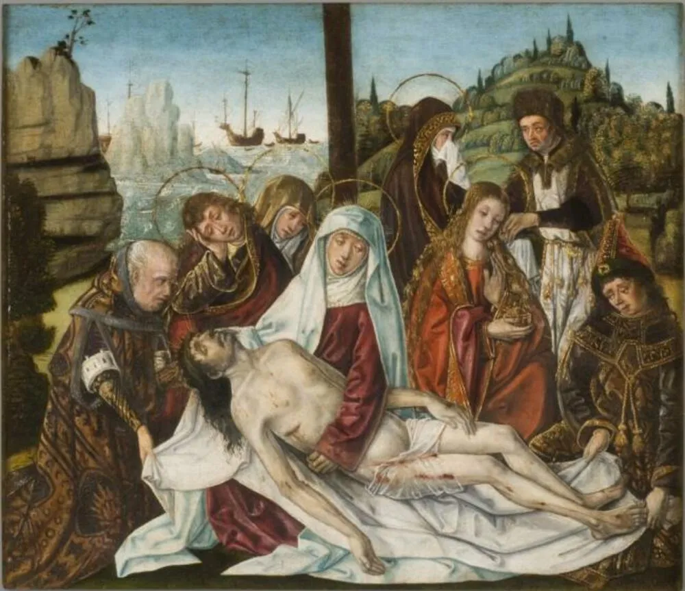 The Lamentation, by Rodrigo de Osona, unspecified, 1494