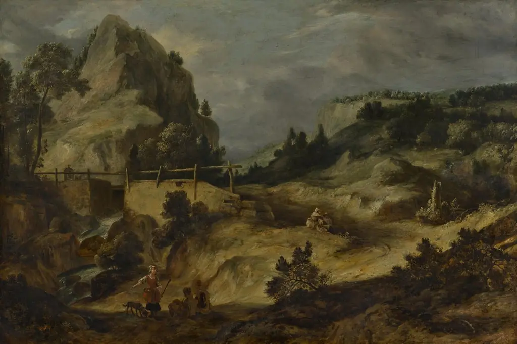 Gebirgslandschaft, by Roelant Roghman