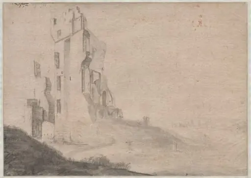 Ruin of the huis Ter Kleef near Haarlem, by Roelant Roghman