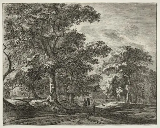 Six views in the Wood of the Hague (series), by Roelant Roghman