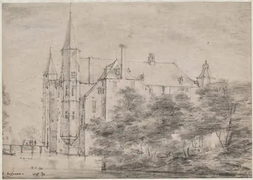 Zuylen Castle Near Utrecht, by Roelant Roghman