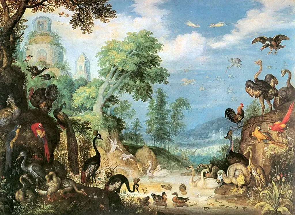 Landscape with Birds, by Roelant Savery