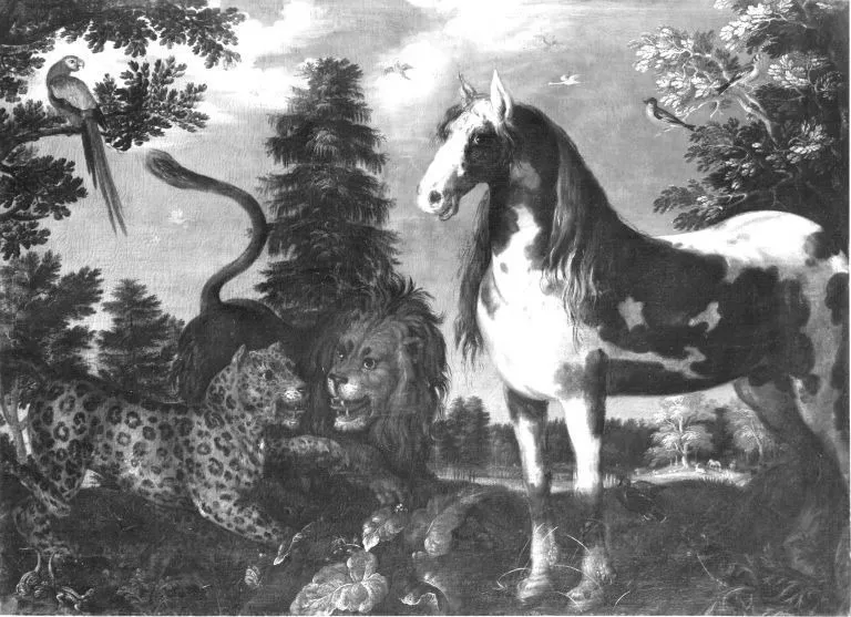 Paradiesische Tiergruppe, by Roelant Savery, unspecified, 1607