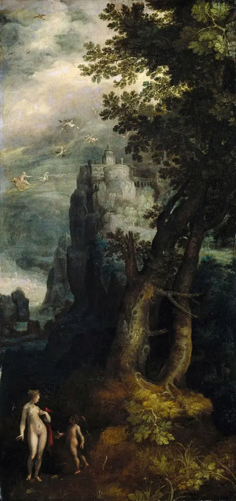 Venus and Amor and the Castle of Love, by Roelant Savery