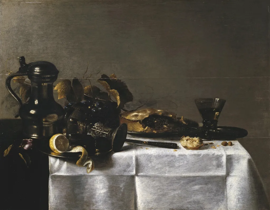 Breakfast, by Roelof Koets, oil, 1633