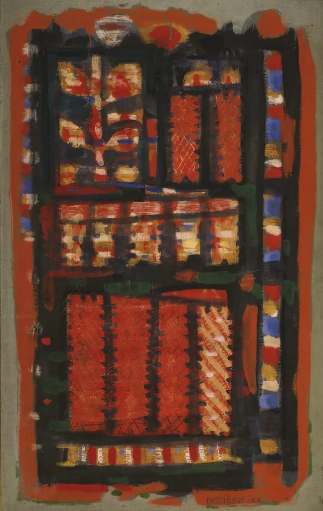 Untitled, by Roger Bissière, oil, 1952