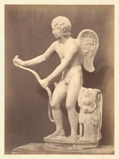 Cupid with bow, by Roger Fenton