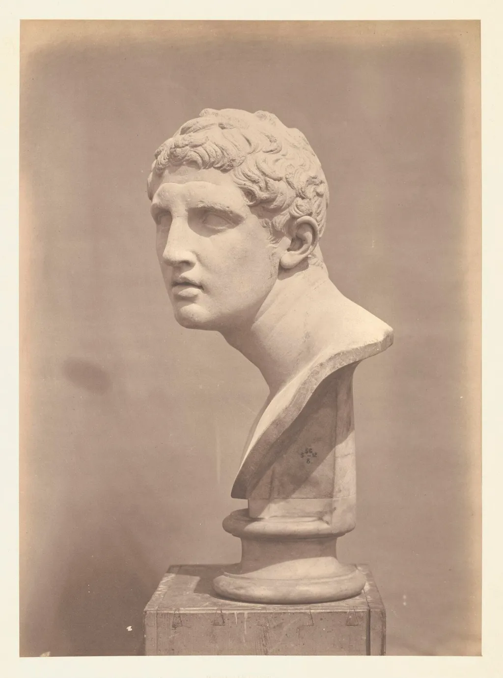 Heroic Head, by Roger Fenton, photographic, 1855