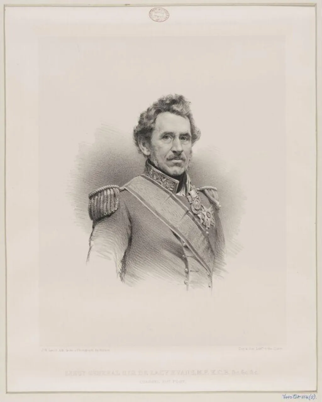 Liuet.-General Sir de Lacy Evans (1787-1870), by Roger Fenton, 1858