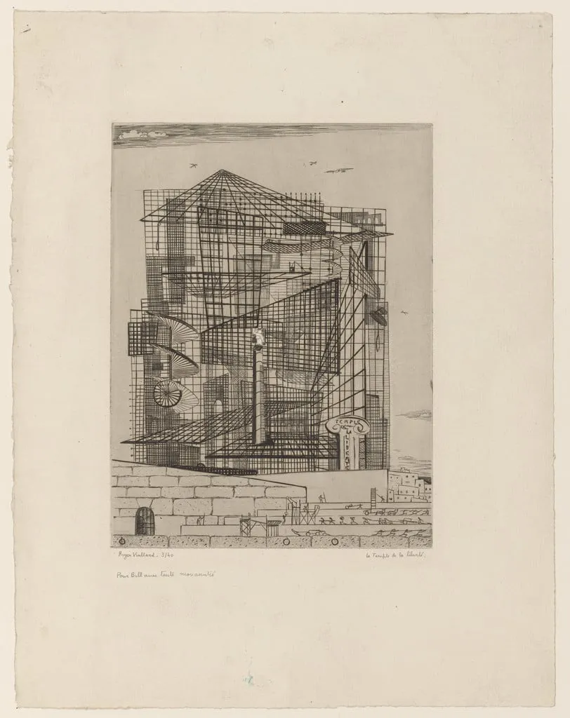 Untitled, by Roger Vieillard, ink, 1937
