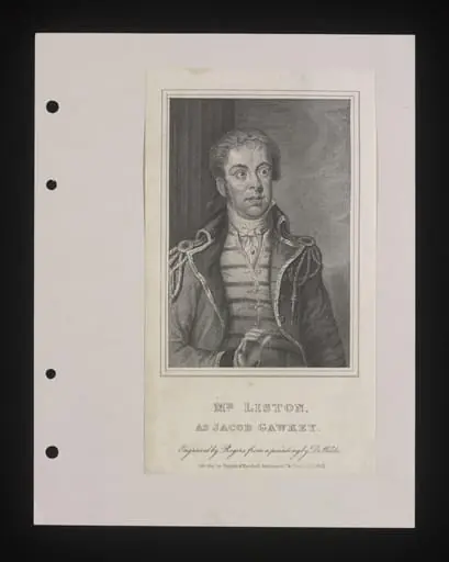 Mr Liston as Jacob Gawkey, by Rogers