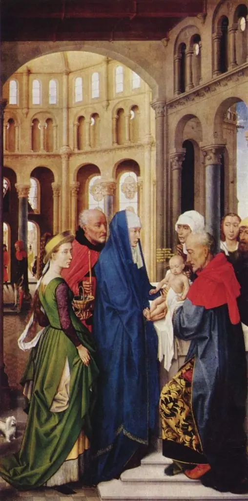 Columba-Altar: Darbringung im Tempel, by Rogier van der Weyden