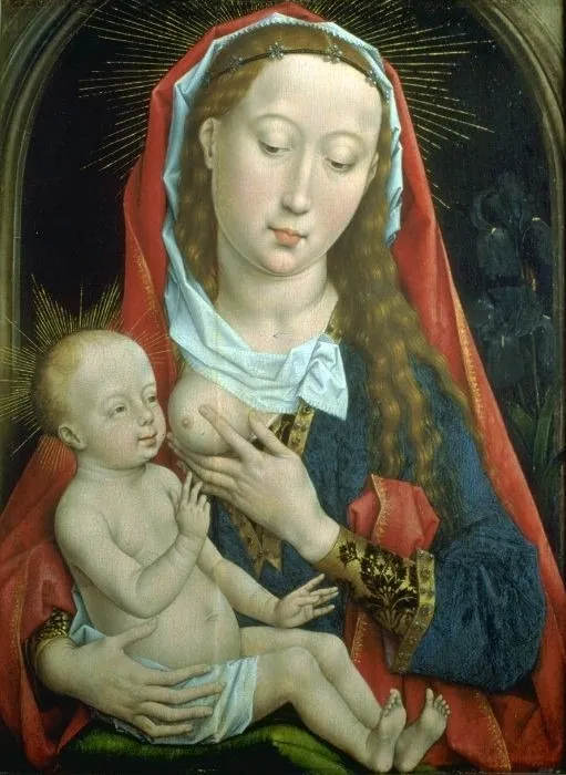 Madonna and Child, by Rogier van der Weyden, paint, 1439