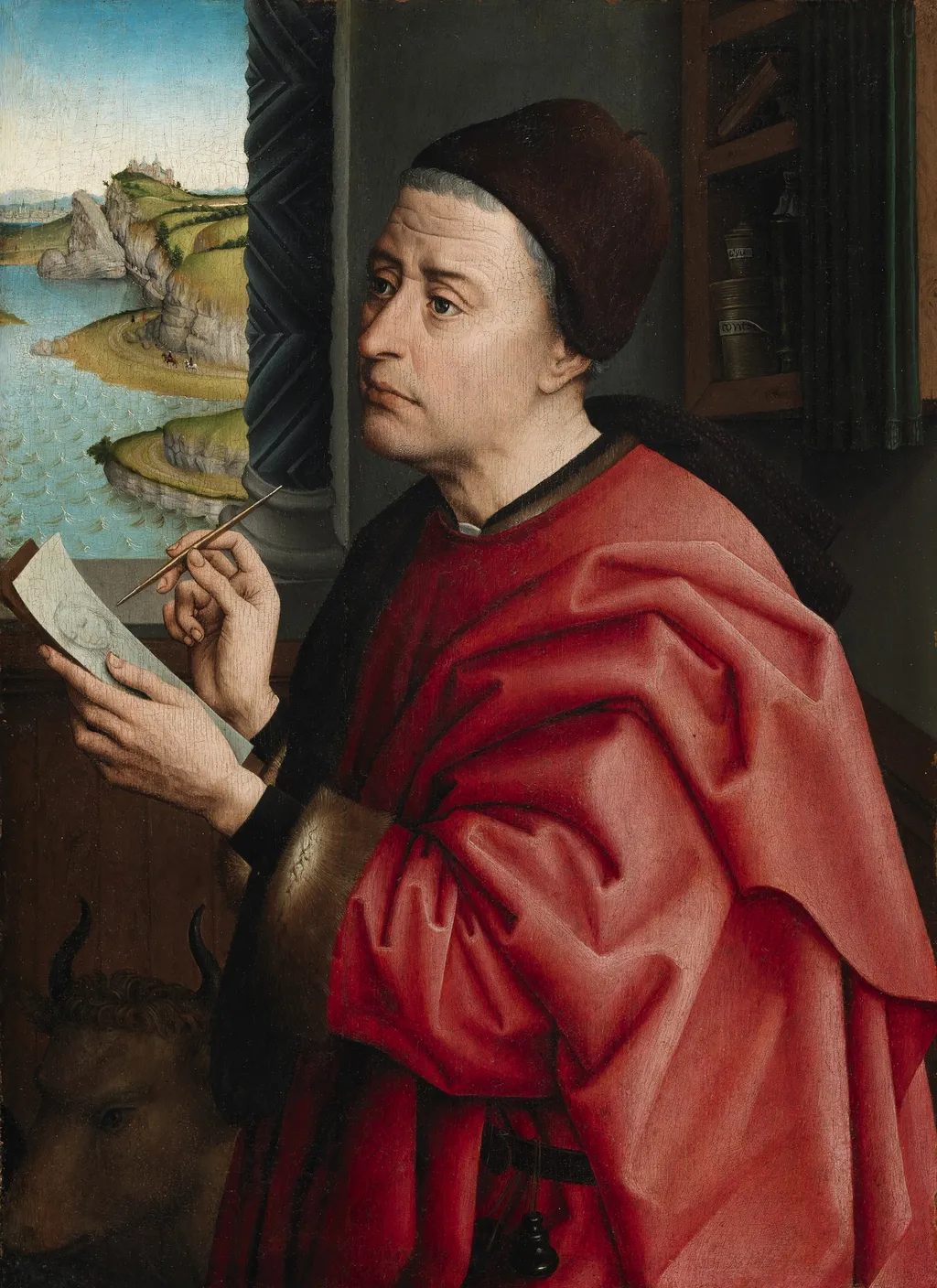 Saint Luke Portraying the Virgin, by Rogier van der Weyden, oil, 1431
