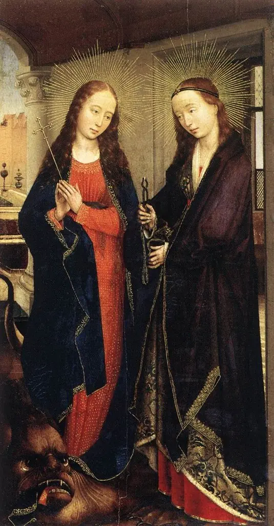 Saint Margaret and Saint Apollonia, by Rogier van der Weyden