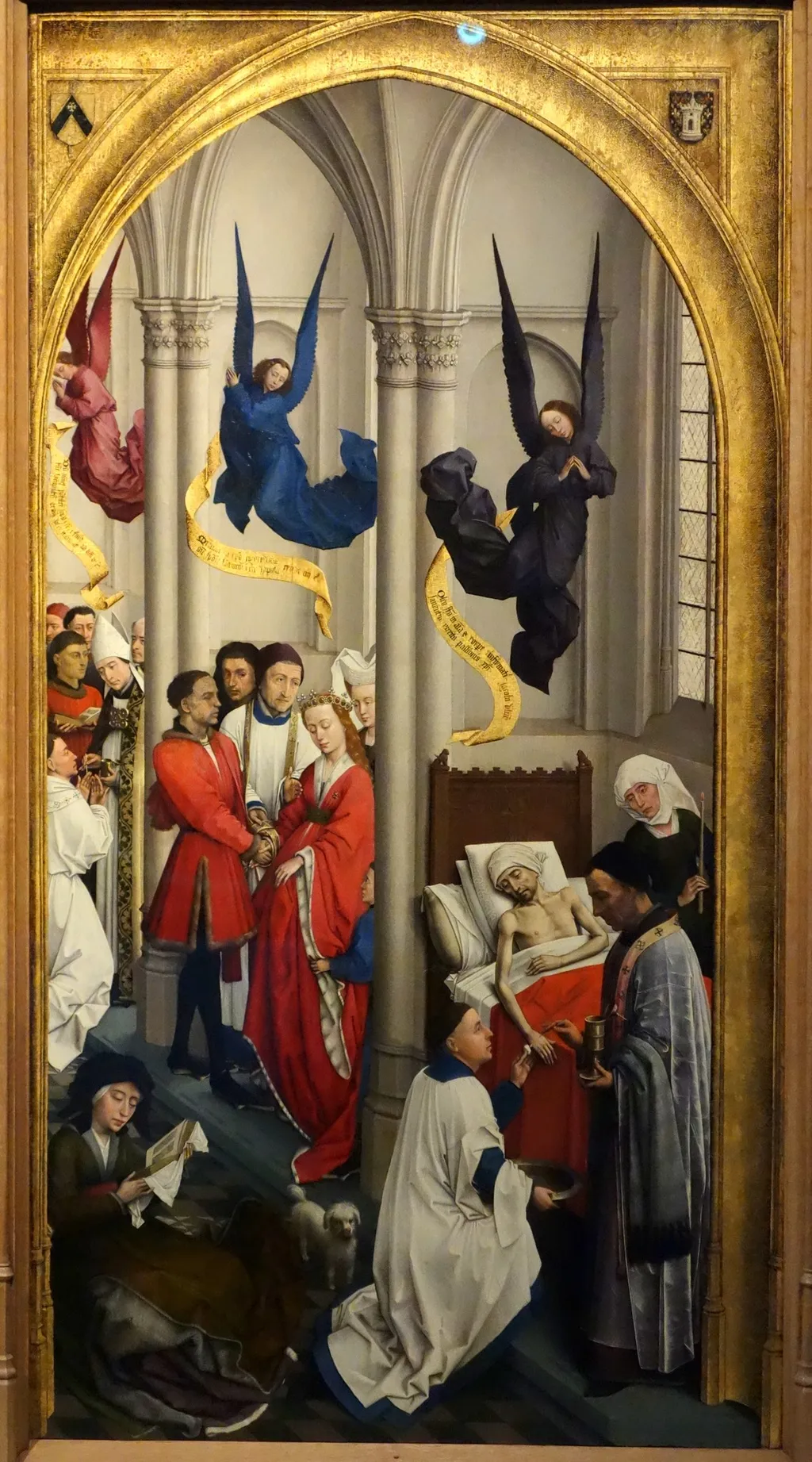 The Seven Sacraments (right panel), by Rogier van der Weyden, oil, 1440