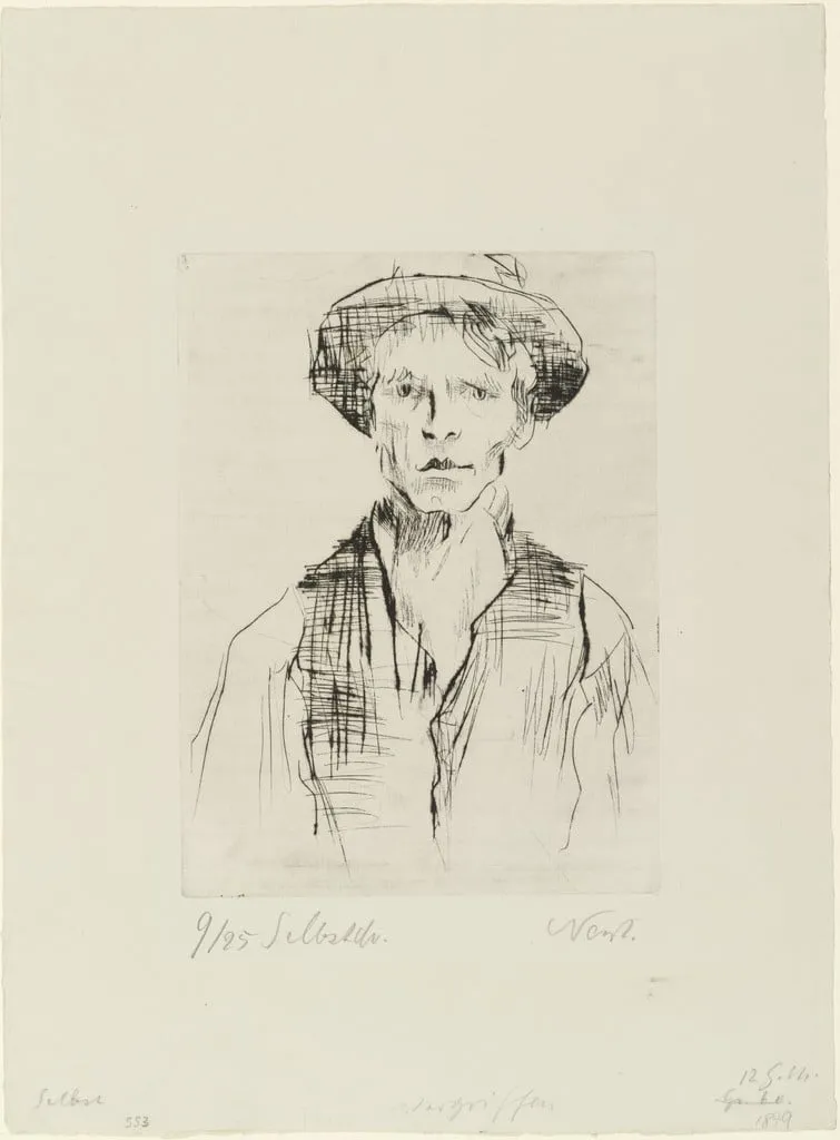Untitled, by Rolf Nesch, ink, 1923