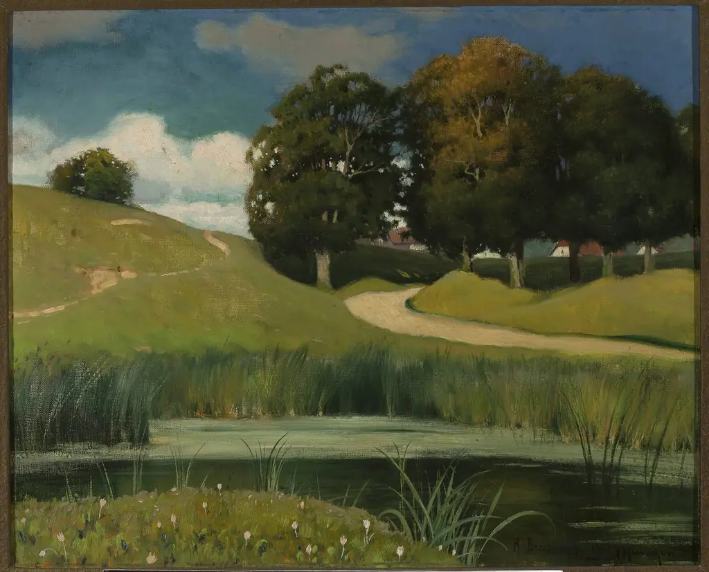 Landscape with a rivulet, by Roman Bratkowski