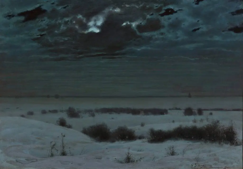 Winter landscape “Emptiness”, by Roman Bratkowski
