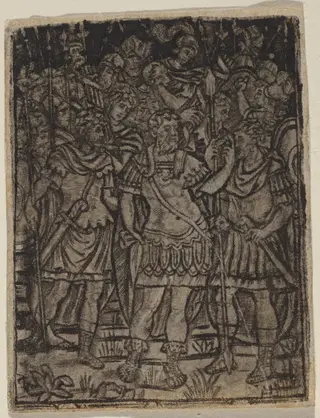Roman General Addressing His Troops