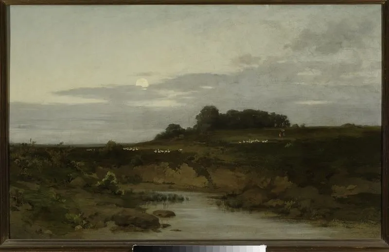 Evening, by Roman Kochanowski, oil, 1890