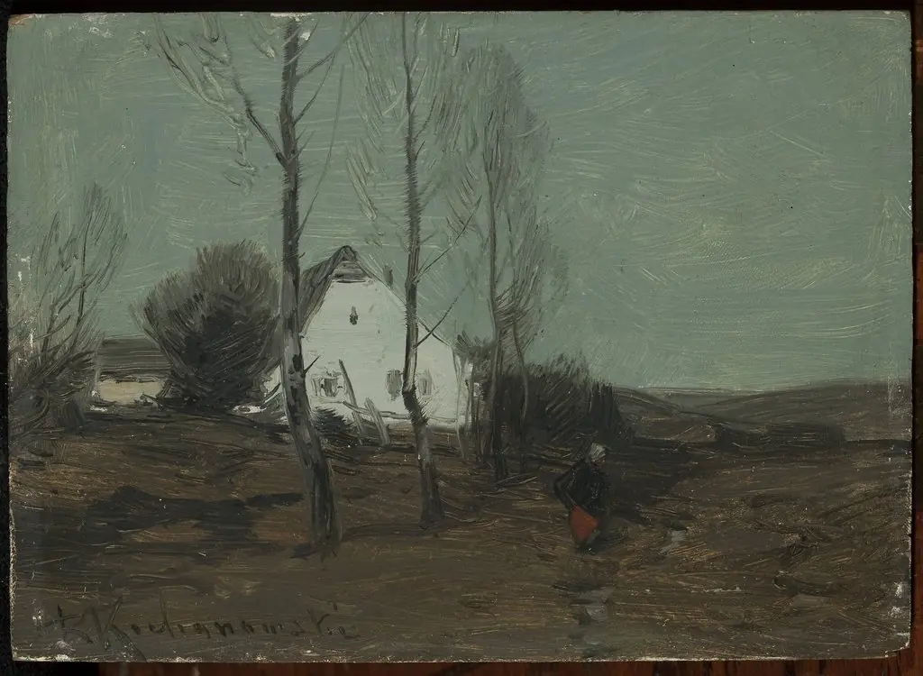 Landscape with a cottage, by Roman Kochanowski