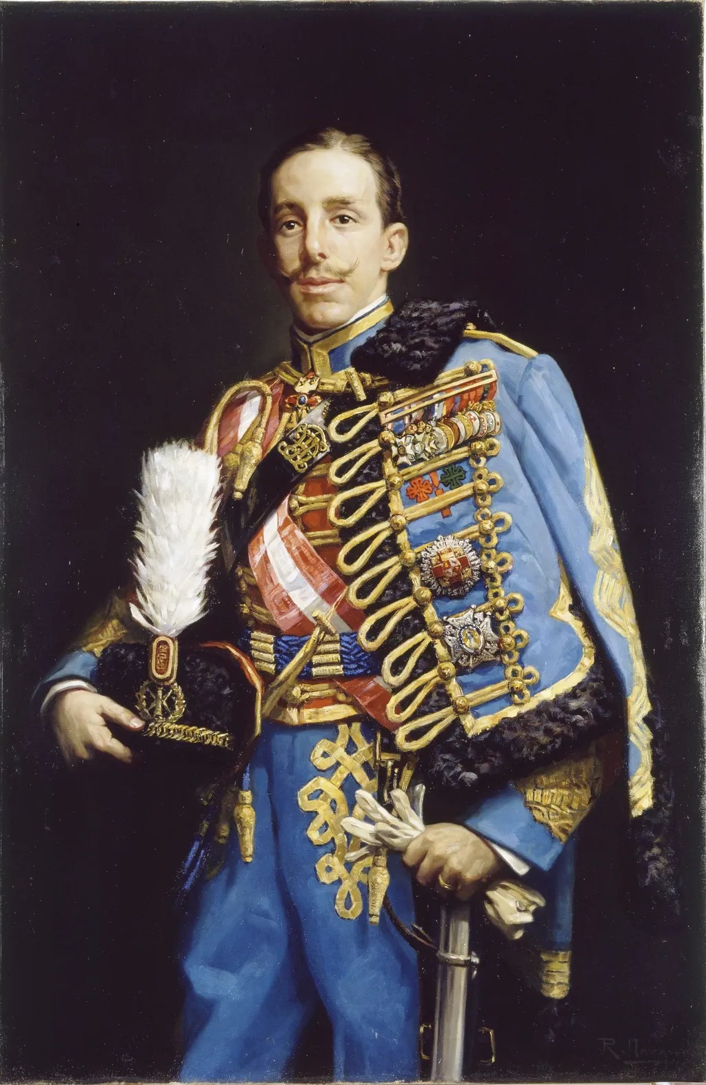 El rey Alfonso XIII, by Román Navarro, oil, 1912