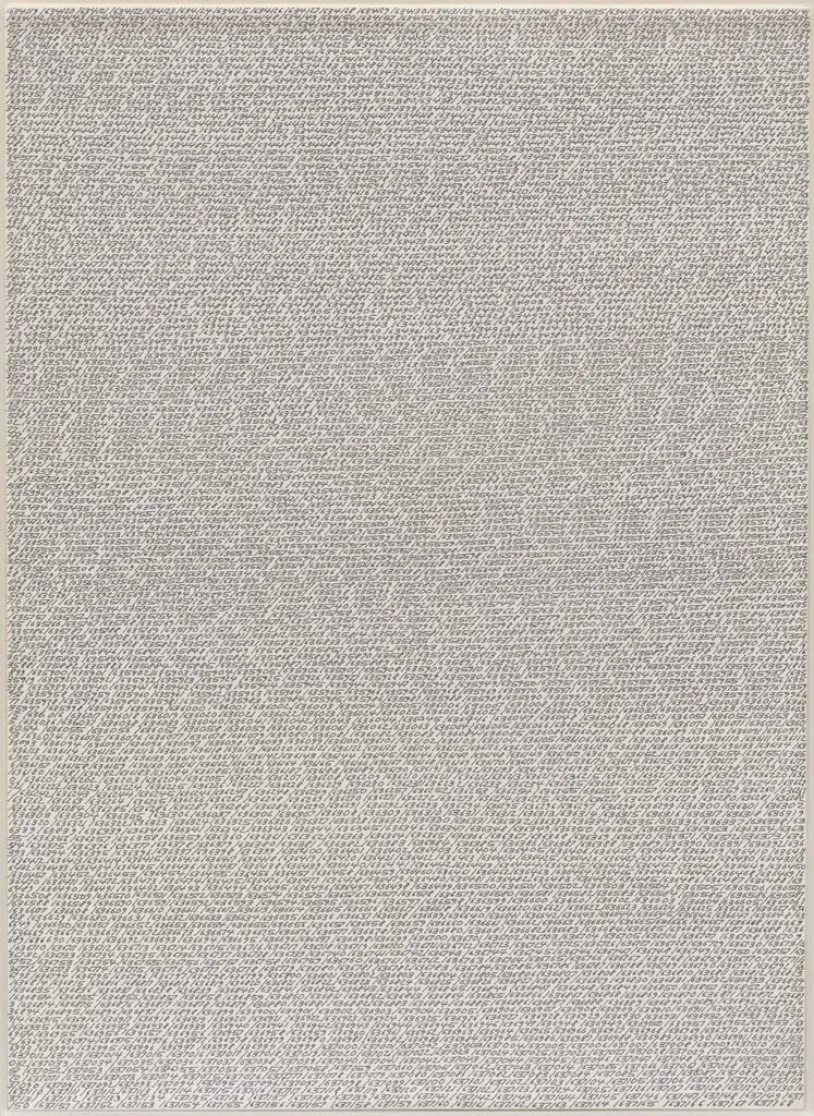Untitled, by Roman Opalka, ink, 1981