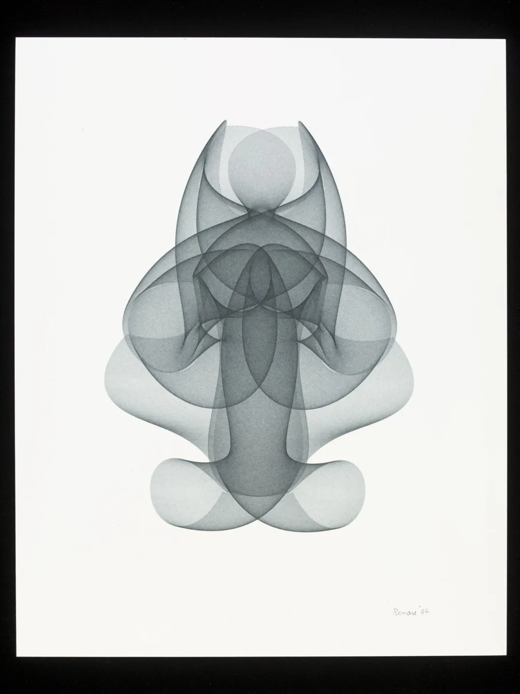 Black Madonna, by Roman Verostko, 2004