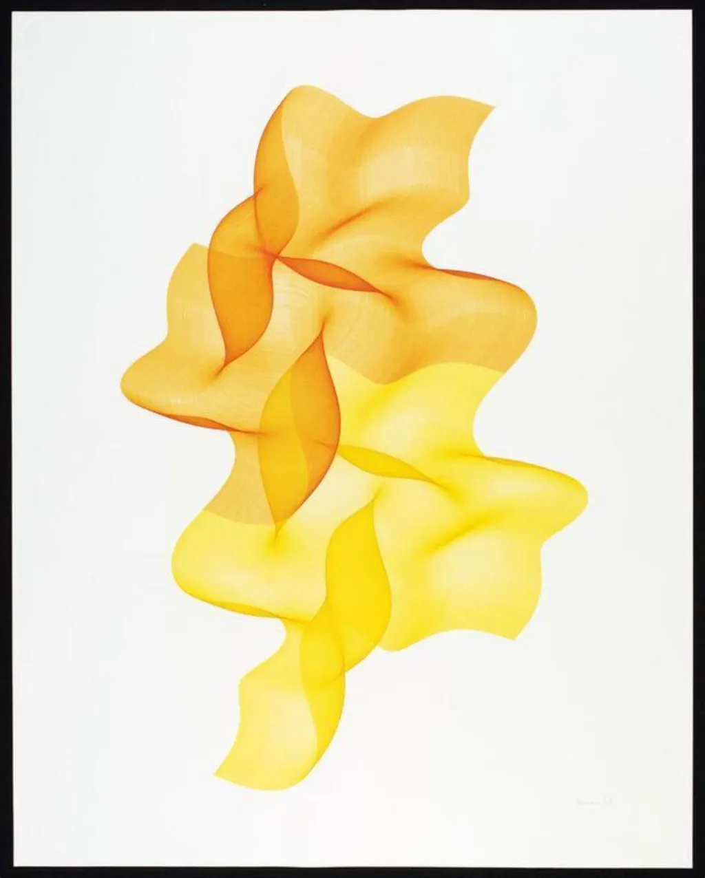 CYBERFLOWER, Sunshine Version I, by Roman Verostko, 2008