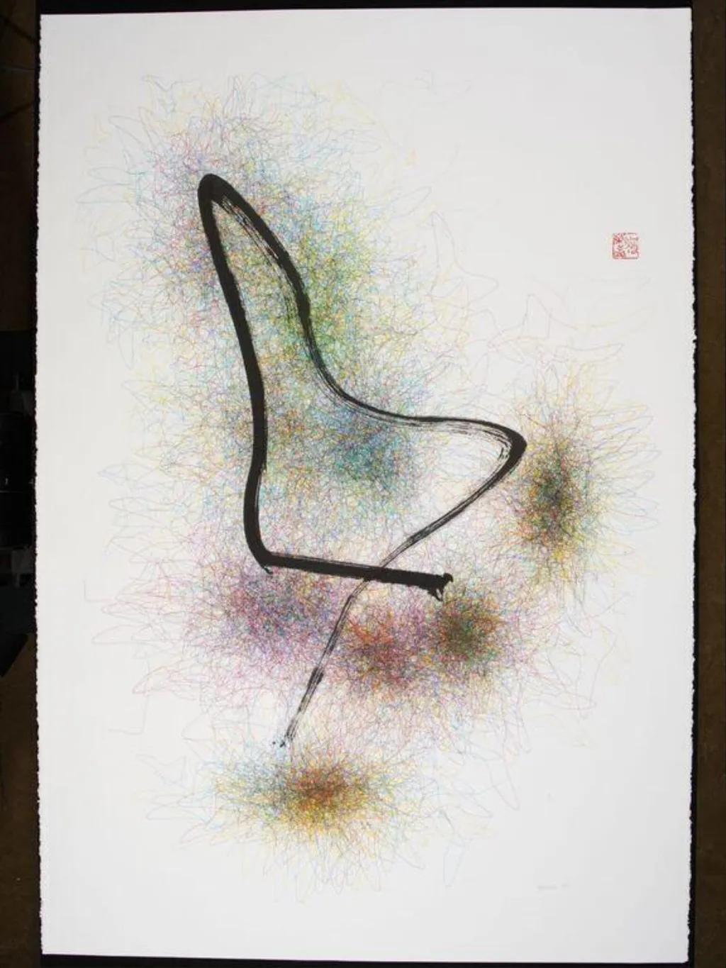 Struggle Series, strug14, by Roman Verostko, 1995