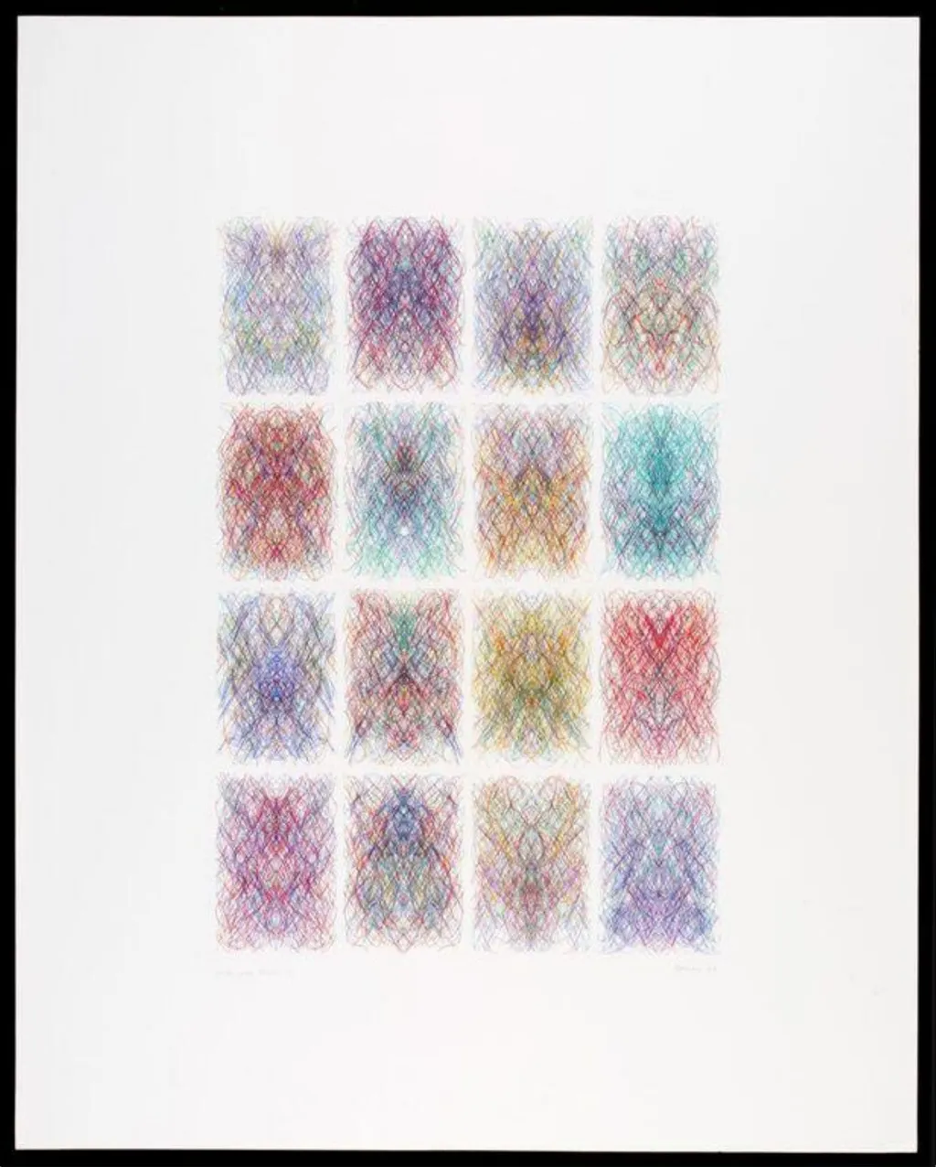 Visions of Hildegarde, M., by Roman Verostko, 1990