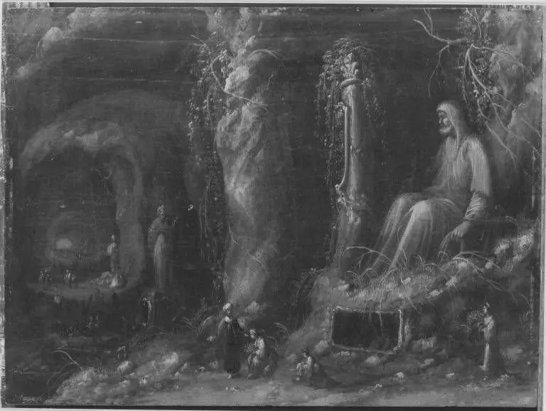 Grottenszene, by Rombout van Troyen