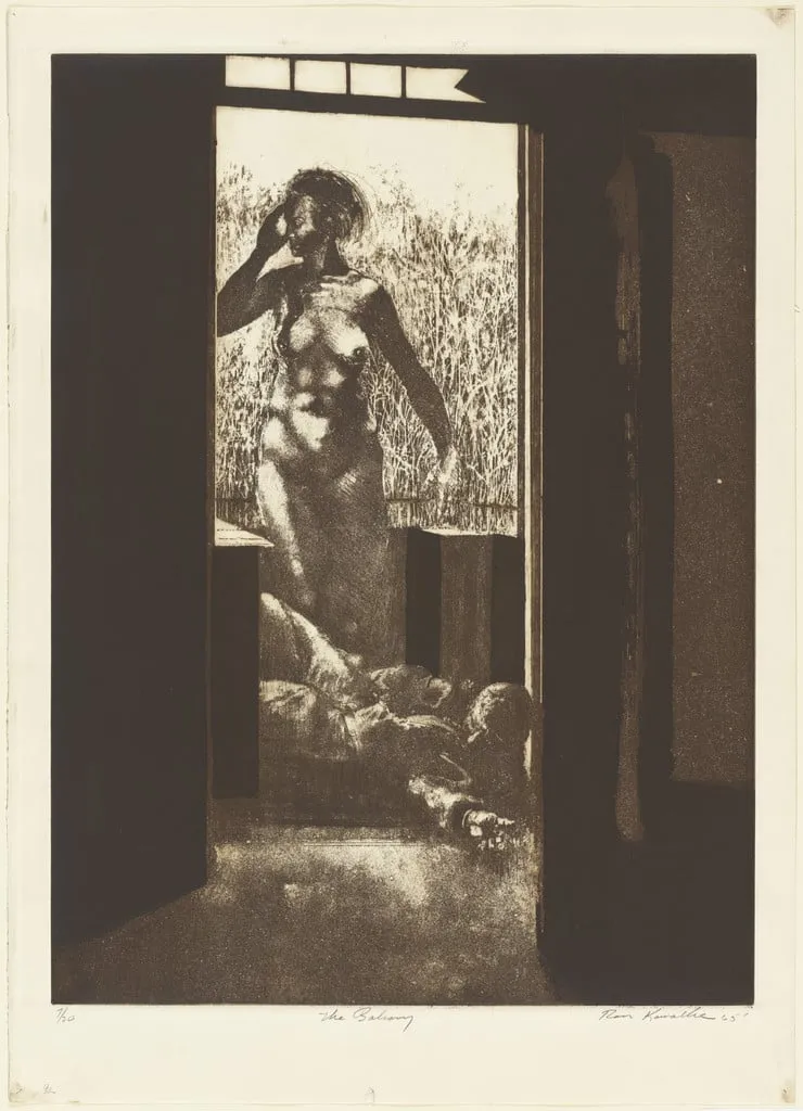 Untitled, by Ron Kowalke, ink, 1965
