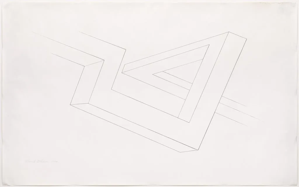 Untitled, by Ronald Bladen, graphite, 1984