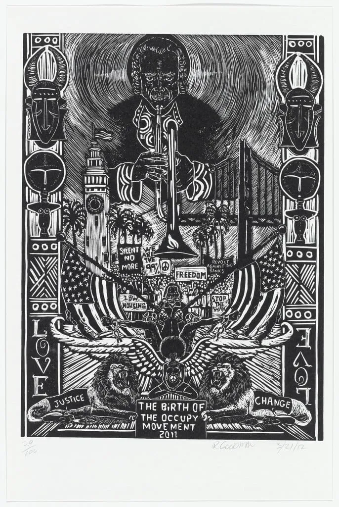 Untitled, by Ronnie Goodman, ink, 2012