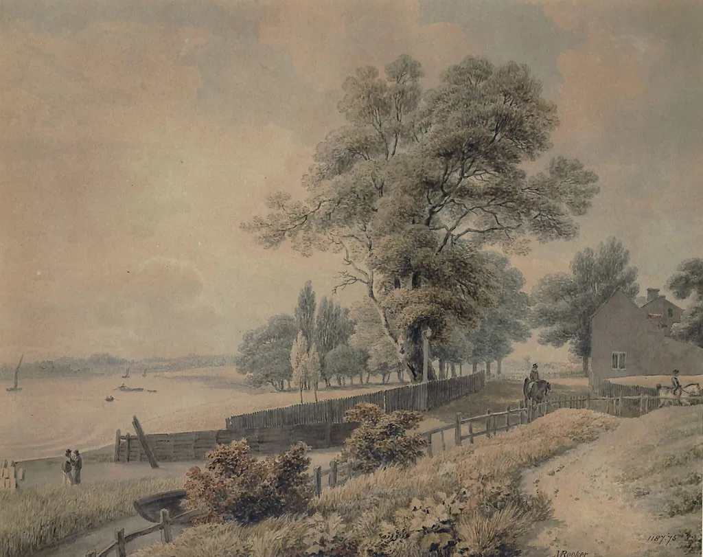 Lord Cremorne's Villa, Chelsea, by Rooker, watercolor, 1760