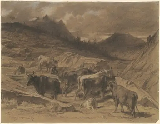 Cattle in the Auvergne, by Rosa Bonheur