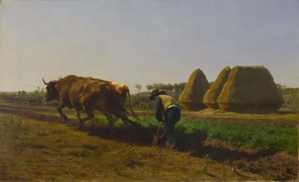 Ploughing Scene, by Rosa Bonheur, oil, 1854