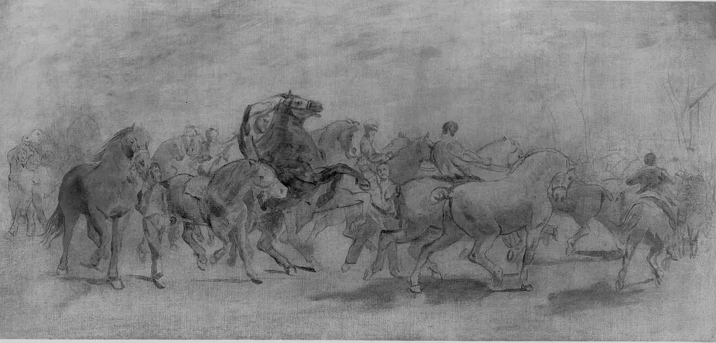 Study for The Horse Fair, by Rosa Bonheur