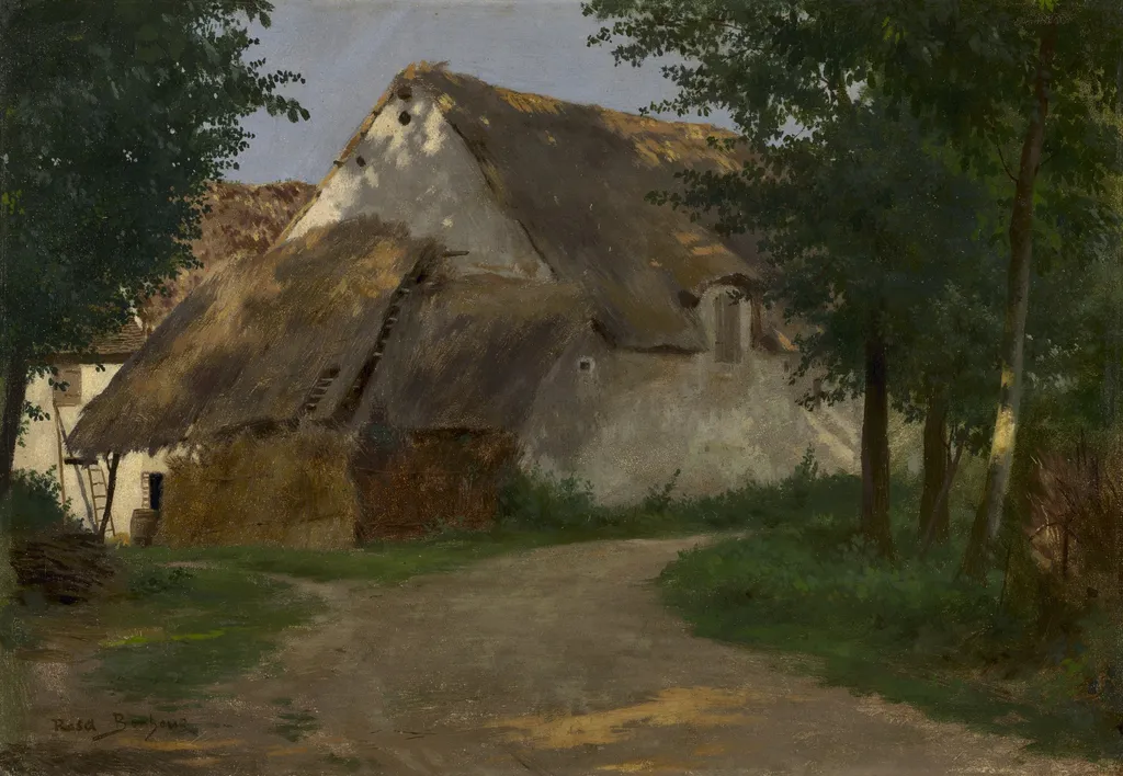 The Farm at the Entrance of the Wood, by Rosa Bonheur, oil, 1850