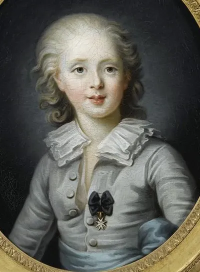 Louis-Antoine d'Artoisduc d'Angoulême, by Rosalie Filleul, oil, 1791