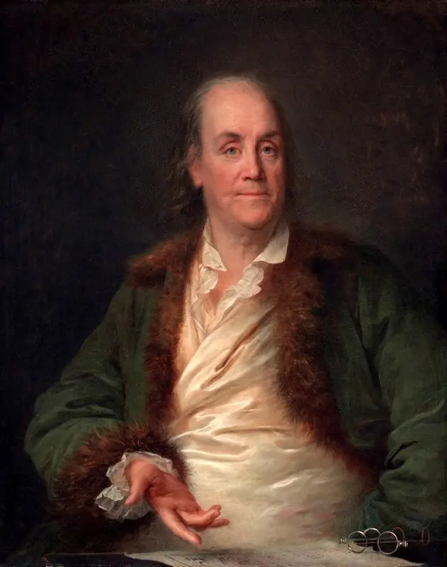 Portrait of Benjamin Franklin, by Rosalie Filleul