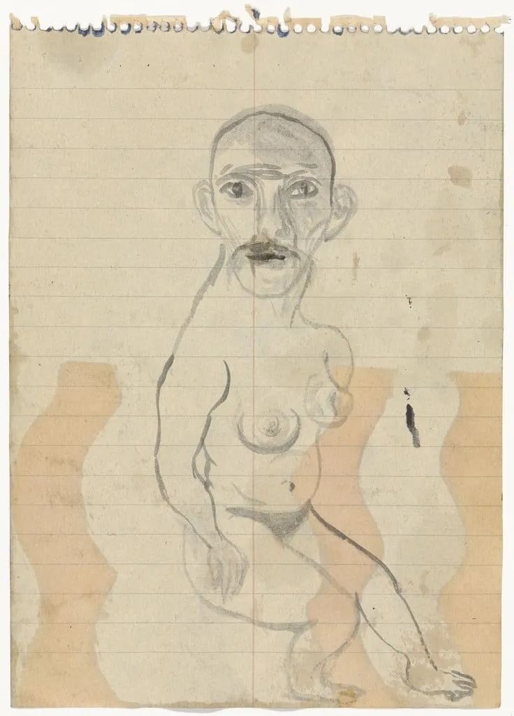 Untitled, by Rosemarie Trockel, ink, 1986