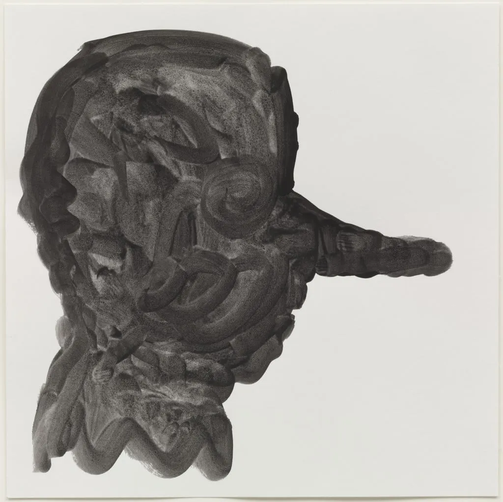 Untitled, by Rosemarie Trockel, ink, 1992