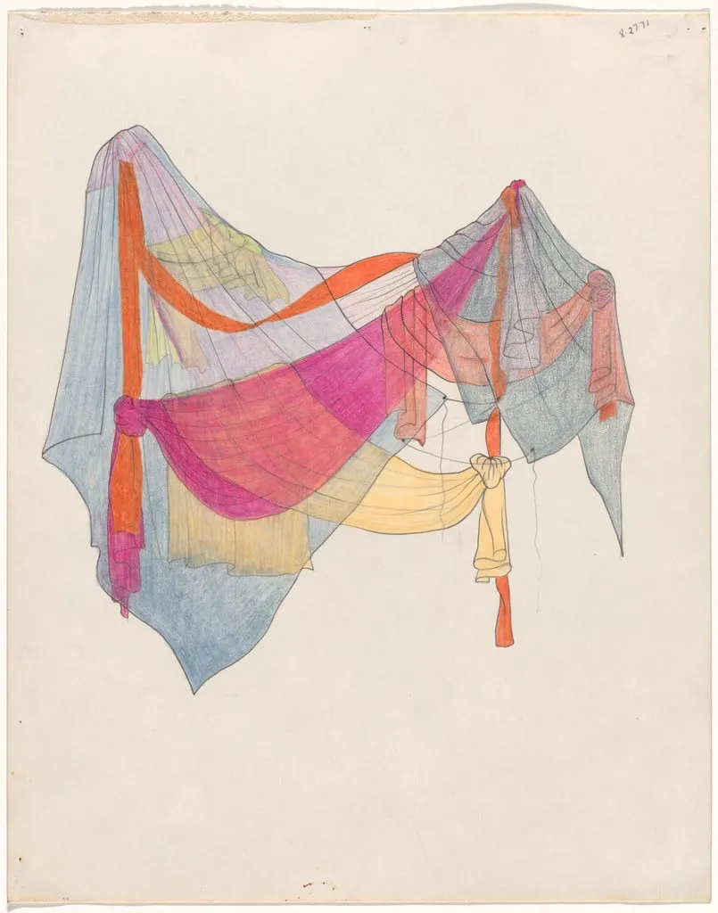 Untitled, by Rosemary Mayer, graphite, 1972