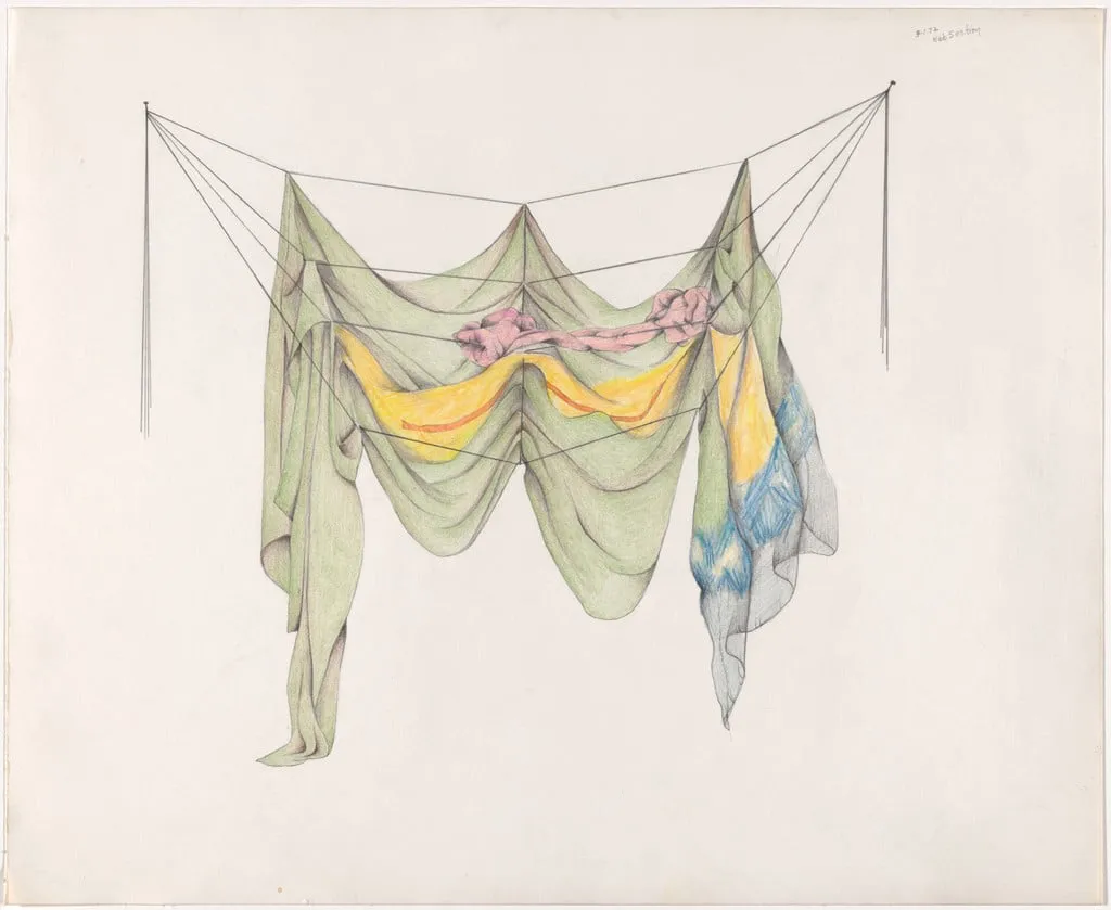 Untitled, by Rosemary Mayer, graphite, 1971